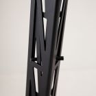 Uitschuifbare vloerlamp aluminium mat zwart ladderontwerp - Watchful Viadurini