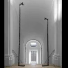 Uitschuifbare vloerlamp aluminium mat zwart ladderontwerp - Watchful Viadurini