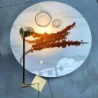 Ambachtelijke vloerlamp in natuurlijk messing met LED Made in Italy - Agio Viadurini