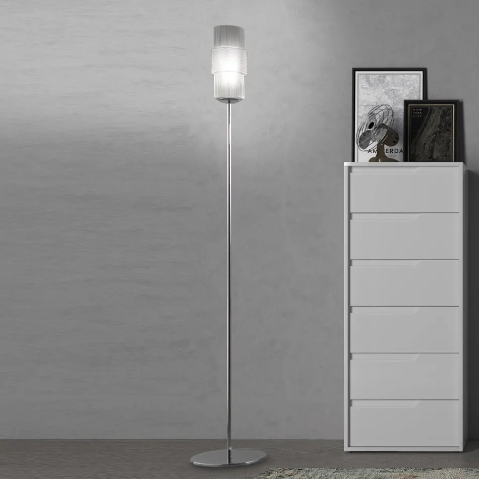 Artisan vloerlamp in Venetiaans geblazen glas 30 cm - Satomi Viadurini