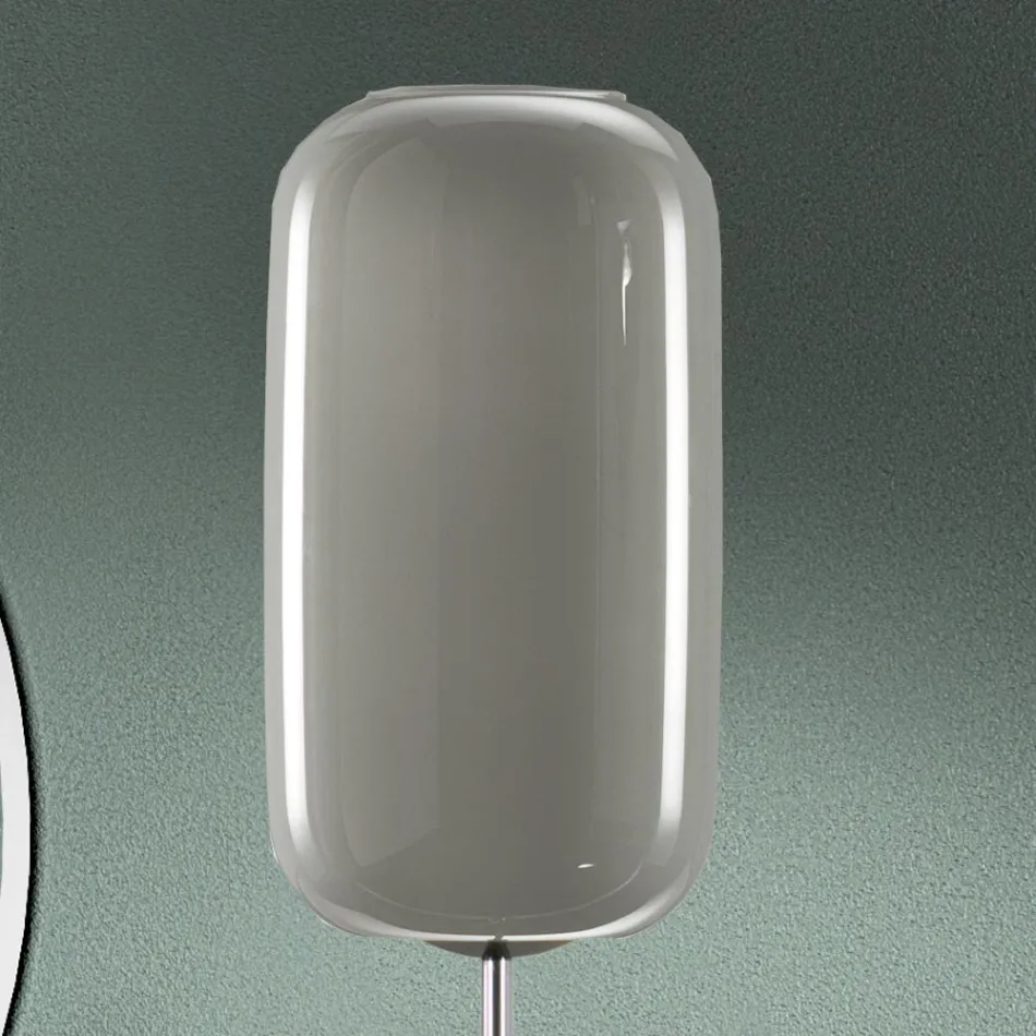 Handgeblazen Venetiaanse Glazen Vloerlamp - Bamboe Viadurini