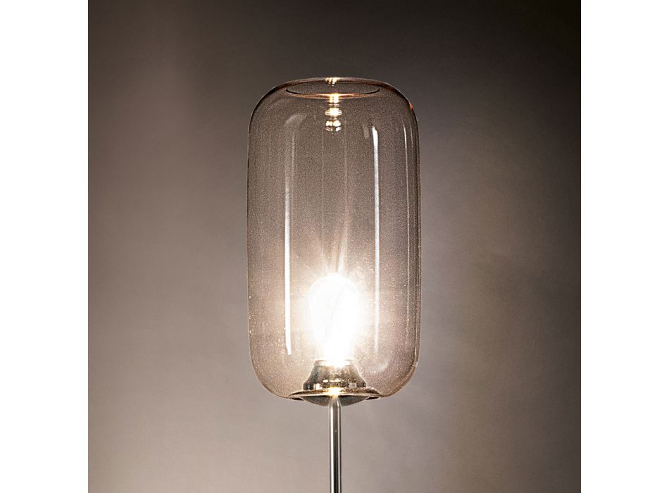 Handgeblazen Venetiaanse Glazen Vloerlamp - Bamboe Viadurini