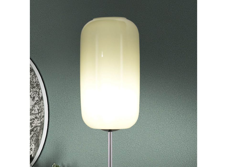 Handgeblazen Venetiaanse Glazen Vloerlamp - Bamboe Viadurini