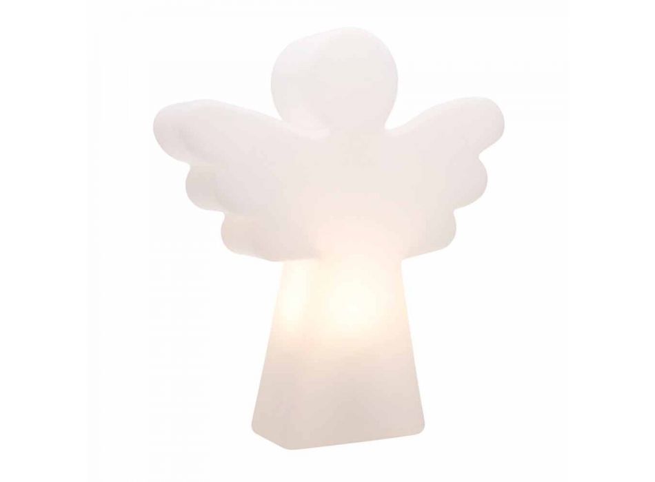 Witte vloerlamp E27, Led of Solar Angel modern design - Angelostar Viadurini