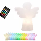 Witte vloerlamp E27, Led of Solar Angel modern design - Angelostar Viadurini