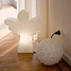 Witte vloerlamp E27, Led of Solar Angel modern design - Angelostar Viadurini