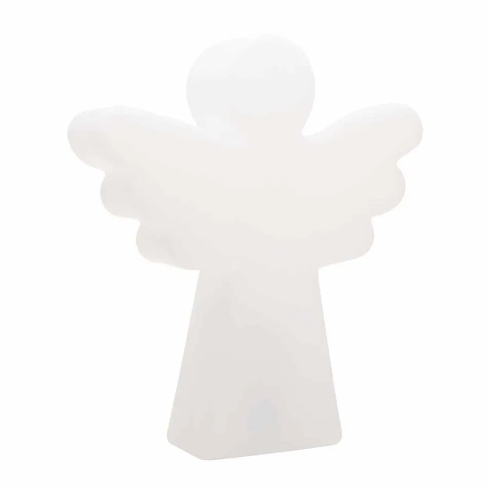 Witte vloerlamp E27, Led of Solar Angel modern design - Angelostar Viadurini