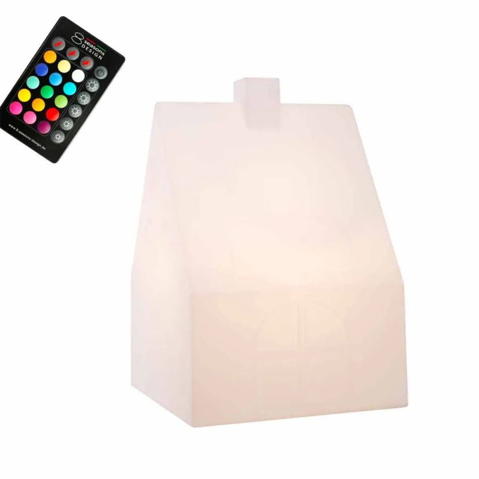 Huis Vloerlamp voor Binnen of Buiten Led, Solar of E27 - Casastar Viadurini