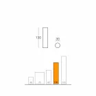 Slide Fluo cilindrische vloerlamp gemaakt in Italië Viadurini