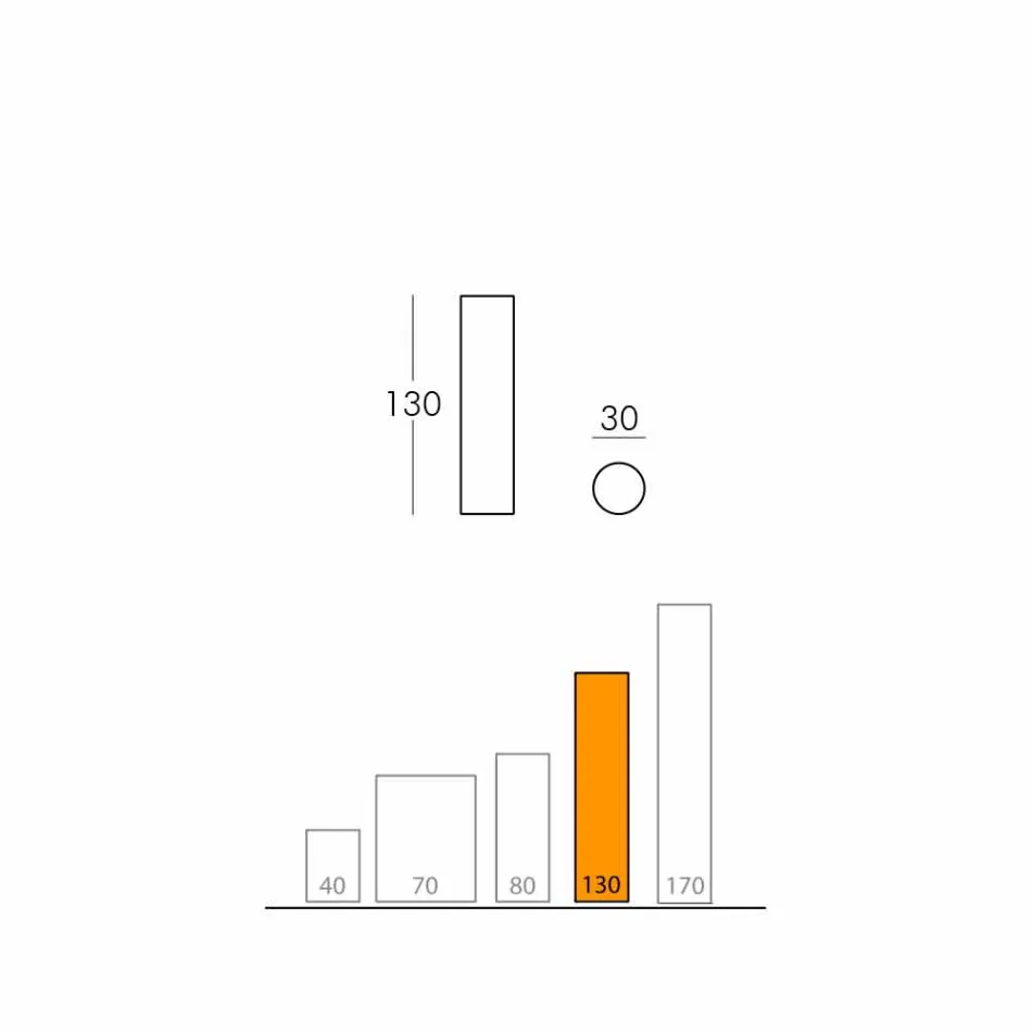 Slide Fluo cilindrische vloerlamp gemaakt in Italië Viadurini