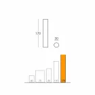 Slide Fluo cilindrische vloerlamp gemaakt in Italië Viadurini