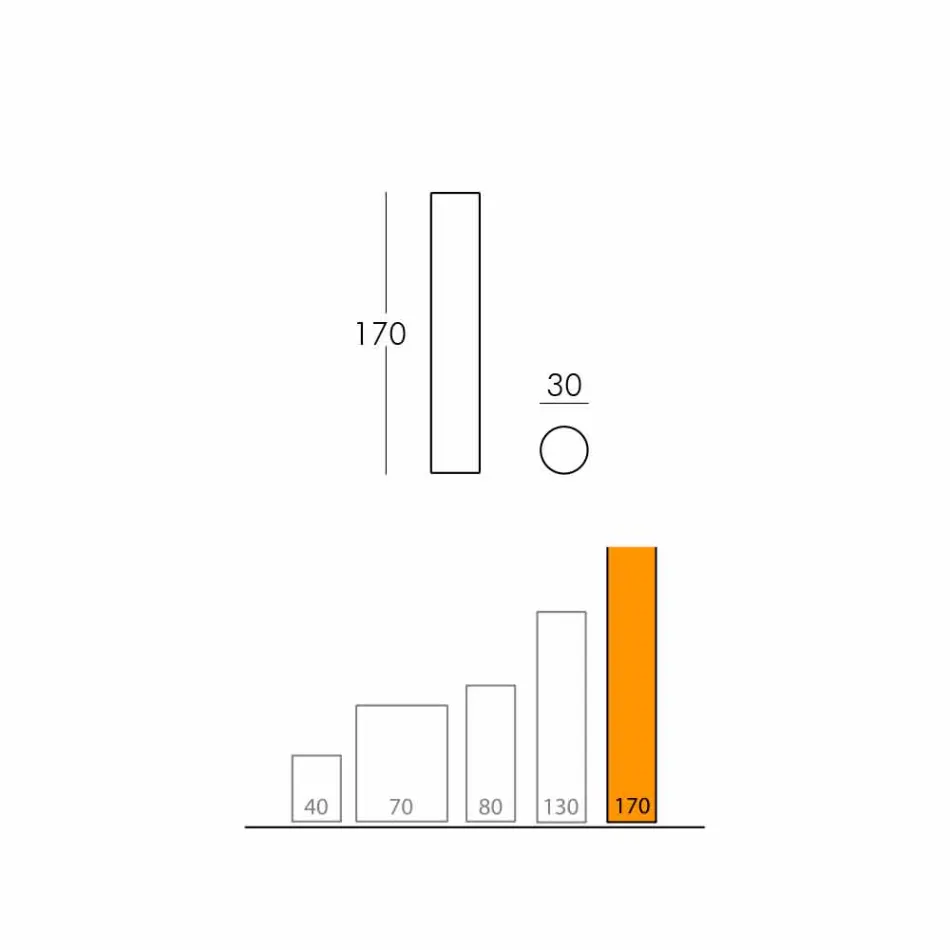 Slide Fluo cilindrische vloerlamp gemaakt in Italië Viadurini
