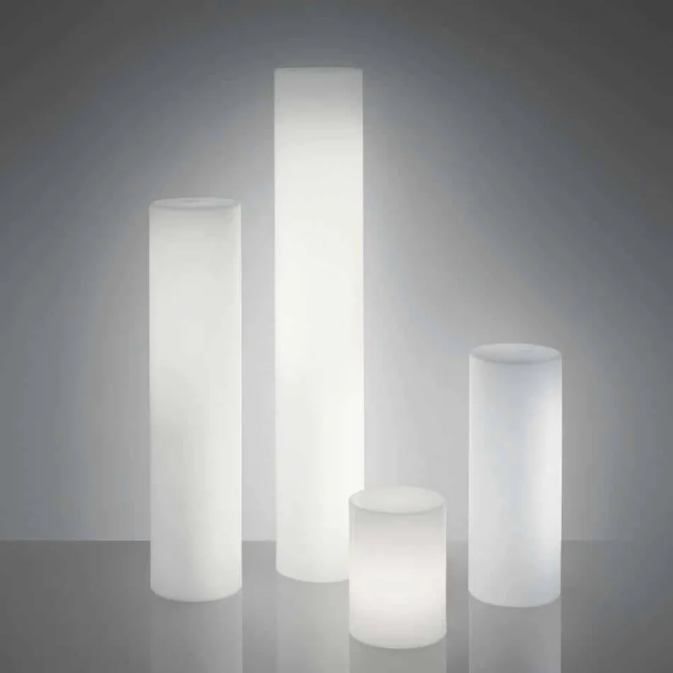 Slide Fluo cilindrische vloerlamp gemaakt in Italië Viadurini