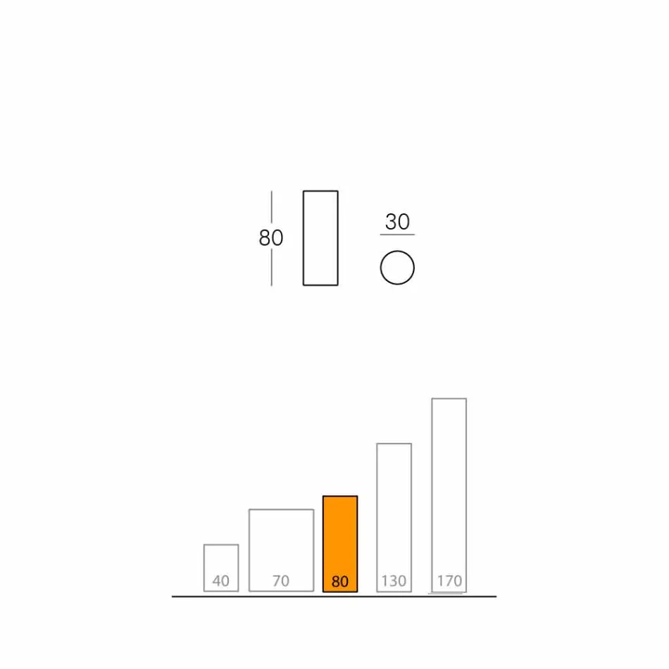 Slide Fluo cilindrische vloerlamp gemaakt in Italië Viadurini