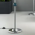 Klassieke vloerlamp van Italiaans ambachtelijk glas en lampenkap - Memore Viadurini