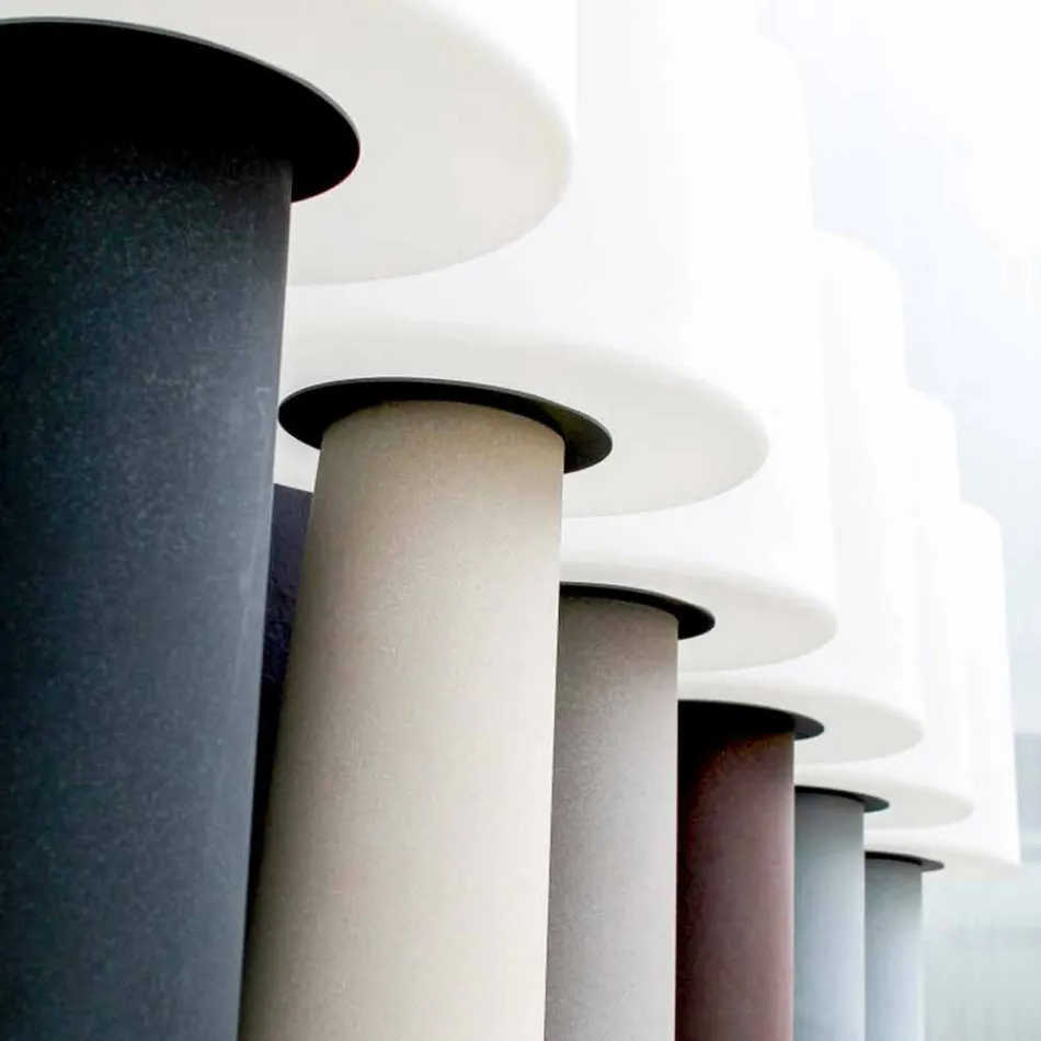 Gekleurde Vloerlamp Led, Solar of E27 Design Buiten en Binnen - Fungostar Viadurini