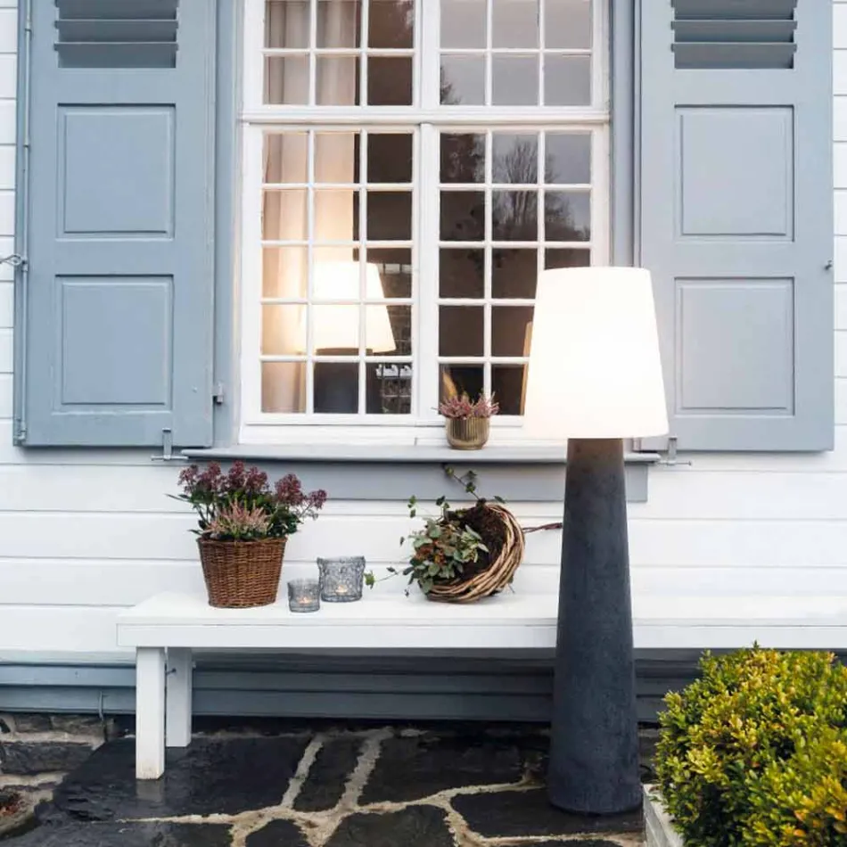 Gekleurde Vloerlamp Led, Solar of E27 Design Buiten en Binnen - Fungostar Viadurini