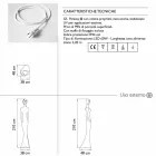 Staande lamp met led-licht modern design voor buiten - Penelope van Myyour Viadurini