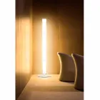 Vloerlamp met lampenkap in wit polyethyleen Made in Italy - Asturia Viadurini