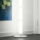 Vloerlamp met lampenkap in wit polyethyleen Made in Italy - Asturia Viadurini