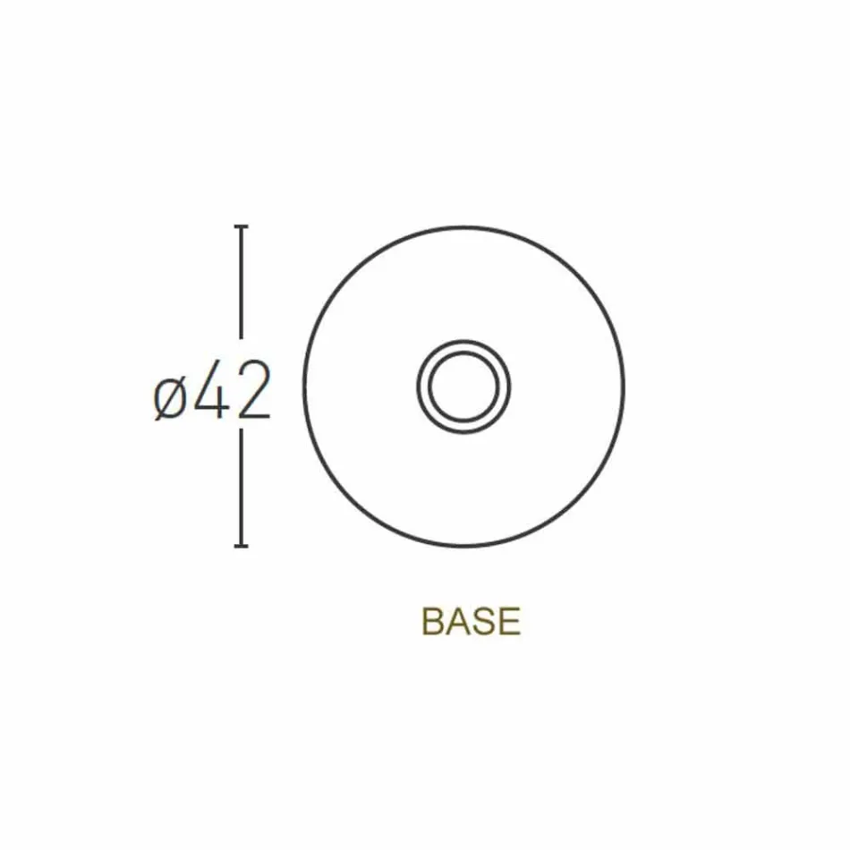 Vloerlamp met lampenkap in wit polyethyleen Made in Italy - Asturia Viadurini