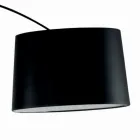 Vloerlamp met zwarte koolstofsteel Made in Italy - Terni Viadurini