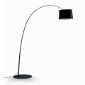 Vloerlamp met zwarte koolstofsteel Made in Italy - Terni