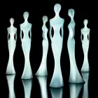 Tuinvloerlamp met RGBW Led-licht Standbeeld Design - Penelope by Myyour Viadurini