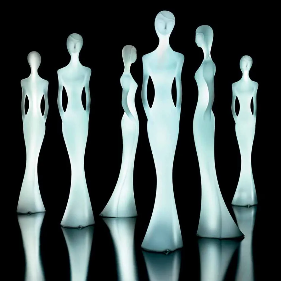 Tuinvloerlamp met RGBW Led-licht Standbeeld Design - Penelope by Myyour Viadurini