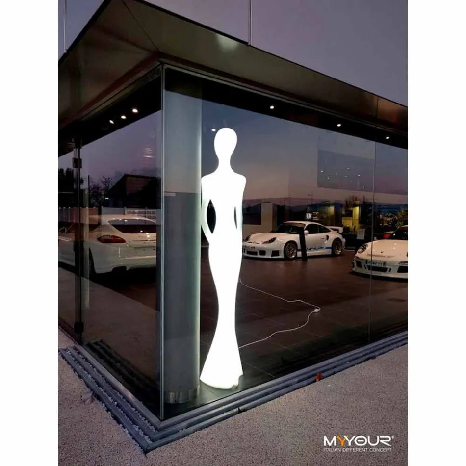 Tuinvloerlamp met RGBW Led-licht Standbeeld Design - Penelope by Myyour Viadurini