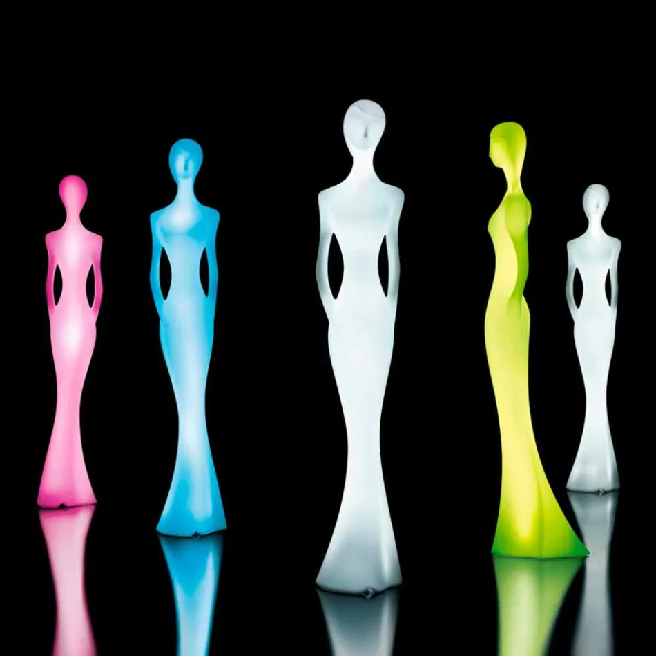 Tuinvloerlamp met RGBW Led-licht Standbeeld Design - Penelope by Myyour Viadurini