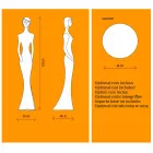 Tuinvloerlamp met RGBW Led-licht Standbeeld Design - Penelope by Myyour Viadurini