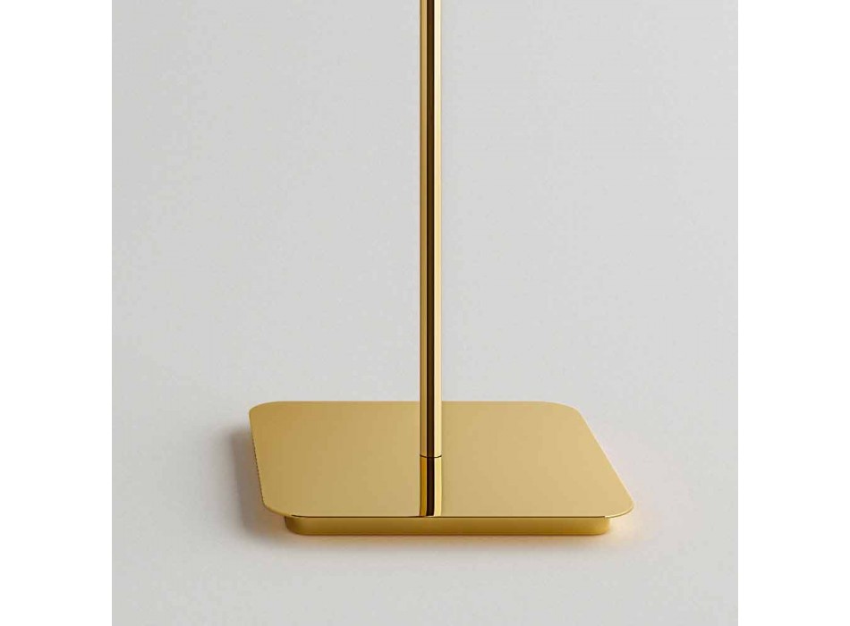 Design vloerlamp met glanzende metalen structuur Made in Italy - Donatina Viadurini
