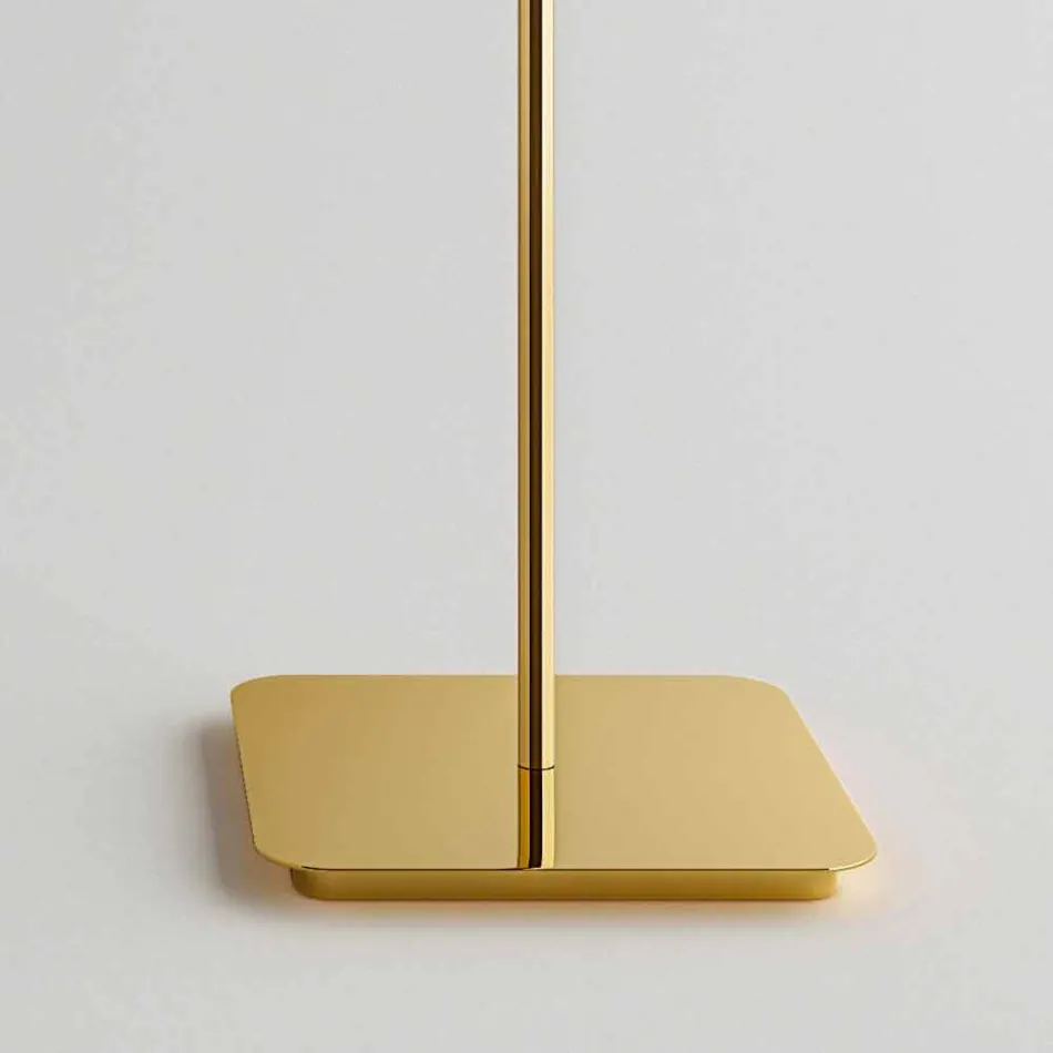 Design vloerlamp met glanzende metalen structuur Made in Italy - Donatina Viadurini