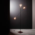 Design vloerlamp in ijzer met verstelbare verlichting Made in Italy - Melita Viadurini