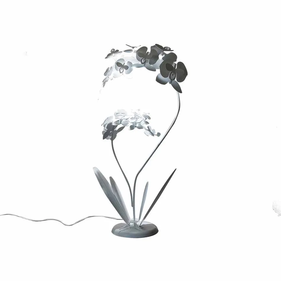 Moderne design ijzeren vloerlamp Made in Italy - Amorpha Viadurini