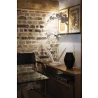 Moderne design ijzeren vloerlamp gemaakt in Italië - Amorpha Viadurini