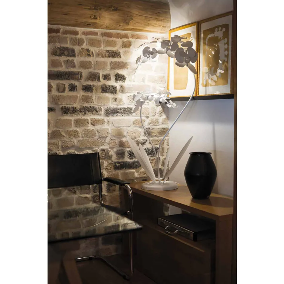 Moderne design ijzeren vloerlamp gemaakt in Italië - Amorpha Viadurini