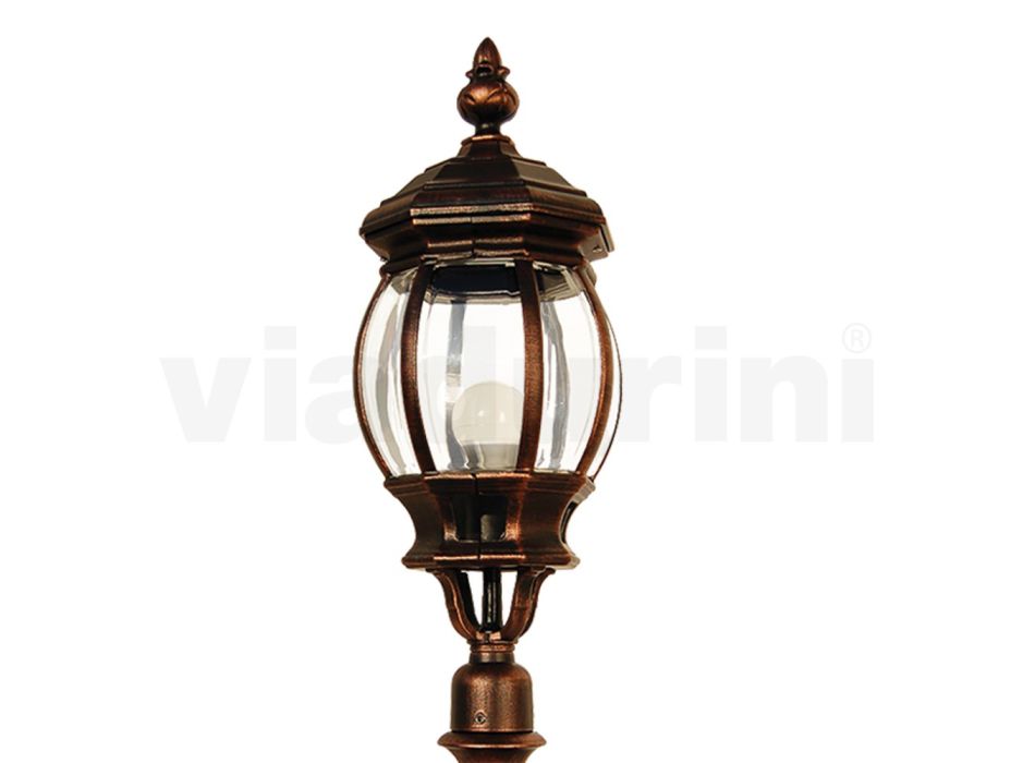 Buitenvloerlamp in vintage stijl van aluminium Made in Italy - Leona Viadurini