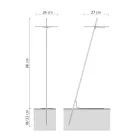 Tuinlamp Aluminium Wit Design met Waterlelieblad - Cipriam Viadurini