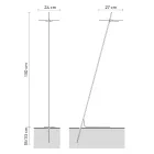 Tuinlamp Aluminium Wit Design met Waterlelieblad - Cipriam Viadurini