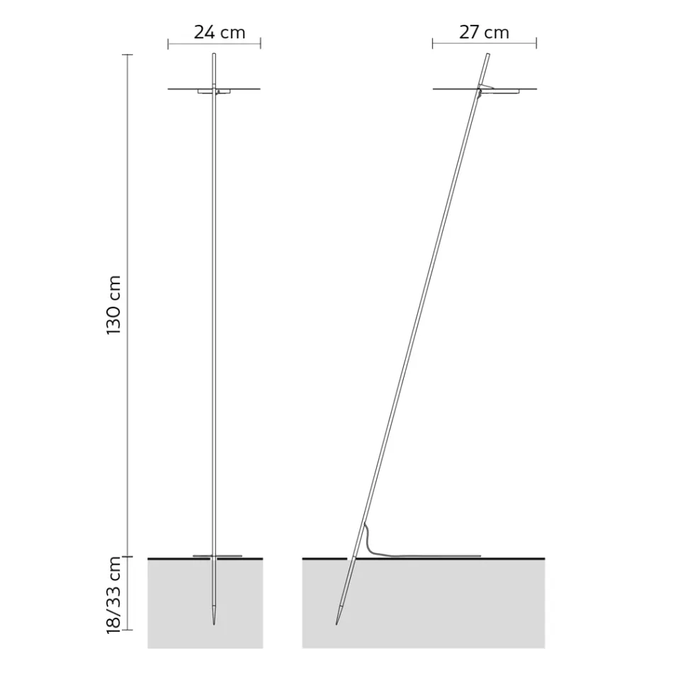 Tuinlamp Aluminium Wit Design met Waterlelieblad - Cipriam Viadurini