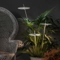 Tuinlamp Aluminium Wit Design met Waterlelieblad - Cipriam