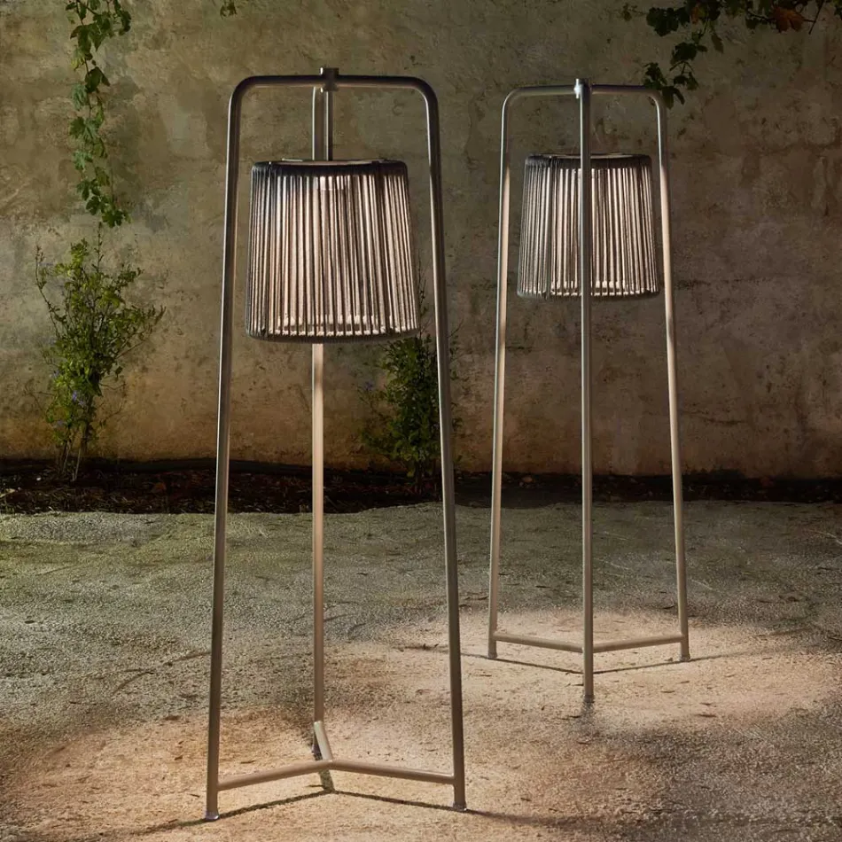 Vloerlamp in aluminium en vezels Made in Italy - Tibidabo van Varaschin Viadurini