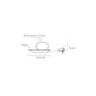 Staande lamp van aluminium, metaal en wit glas - Luma Viadurini