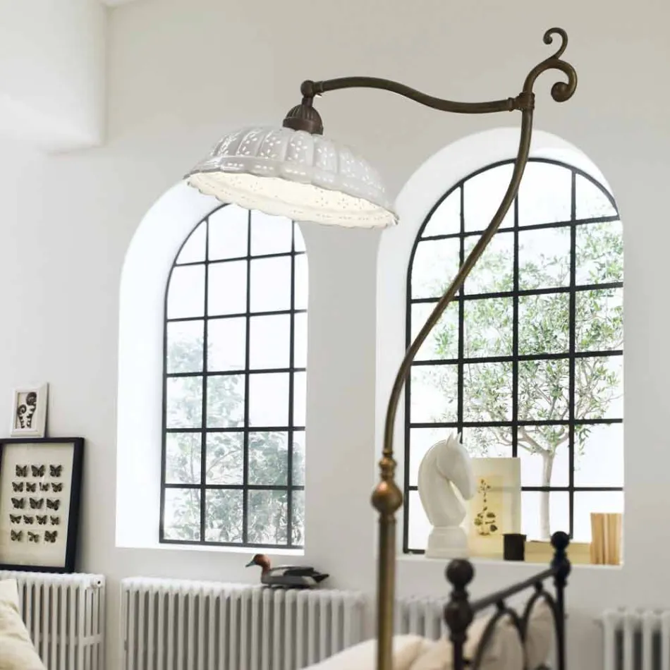 Floor lamp Art Nouveau keramiek Anita Il Fanale Viadurini