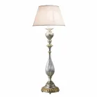 Houten staande lamp met de hand vervaardigd in Italië Rocco Viadurini