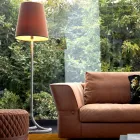 Grilli Snake metalen en stoffen vloerlamp gemaakt in Italië Viadurini