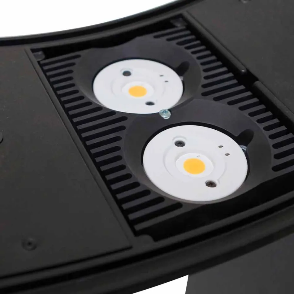 Vloerlamp van gelakt metaal met geïntegreerde LED Made in Italy - Indra Viadurini