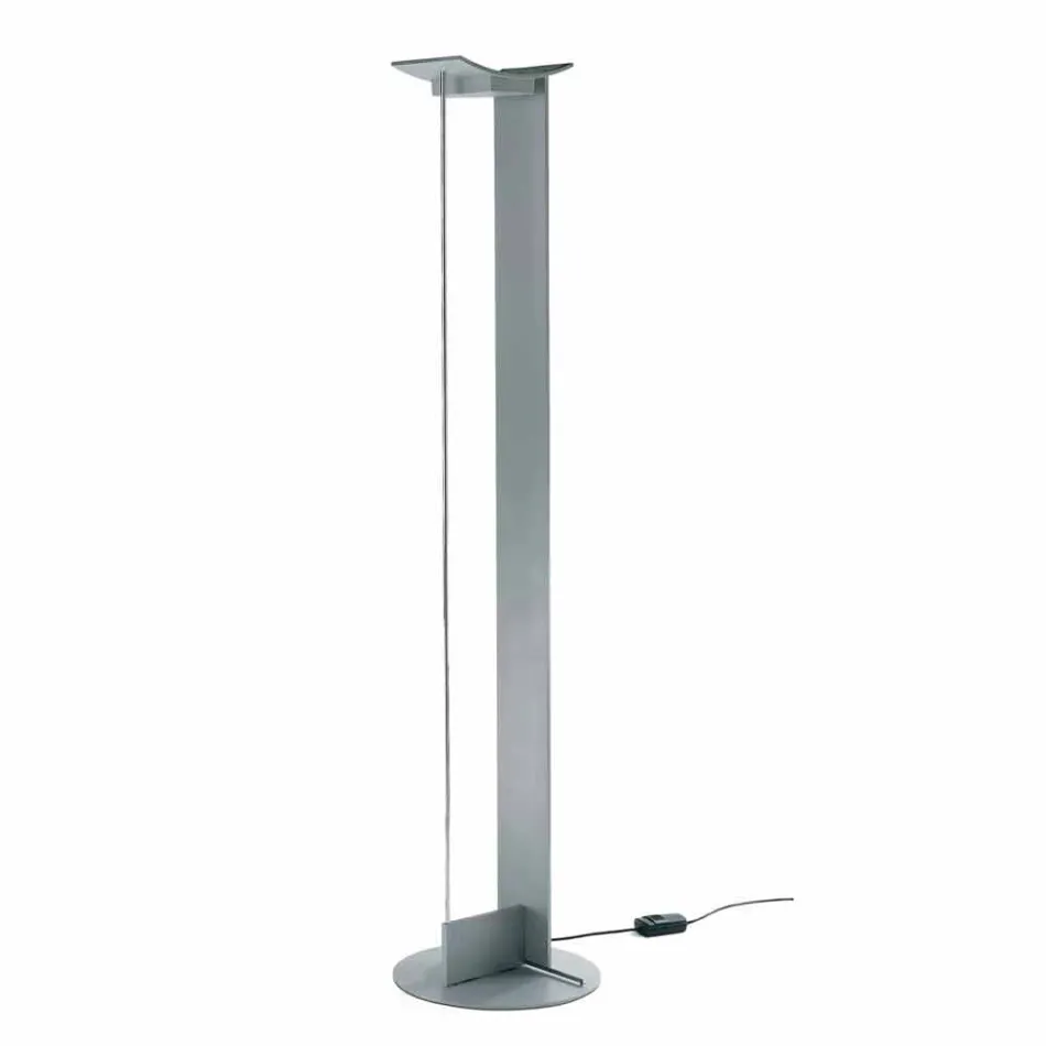 Vloerlamp van gelakt metaal met geïntegreerde LED Made in Italy - Indra Viadurini